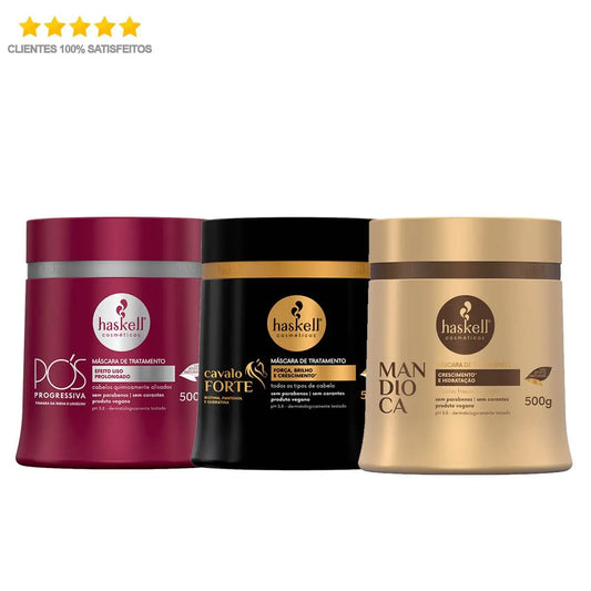 Creme Haskell Liso/Progressiva/Cavalo Forte 500g